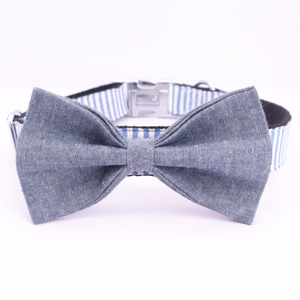 개 목걸이 활, 부드럽고 편안한 Bowtie 개 목걸이, 조정 가능한 애완 동물 선물 목걸이 작은 중형 대형 개 - Product Image 3