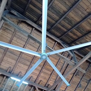 Ventilador de Techo Industrial HVLS de 5 Aspas de Alta Calidad, Ahorro de Energía, Bajo Ruido, Gran Flujo de Aire, Fabricante OEM de Ventiladores HVLS - Product Image 1