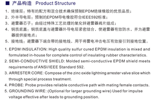 Descargador <span class=keywords><strong>de</strong></span> <span class=keywords><strong>codos</strong></span> <span class=keywords><strong>de</strong></span> óxido <span class=keywords><strong>de</strong></span> <span class=keywords><strong>Zinc</strong></span>, alta calidad, 17/50 KV, en venta - Product Image 4
