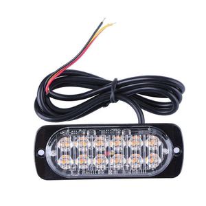 Camion/camion 12-24V corps côté voyant d'avertissement 12LED Ultra-mince Buf Flash champ Flash 36W - Product Image 1