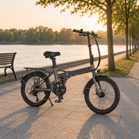 Vélo électrique pliable 20 pouces 36V 400W pour adulte avec frein à disque et écran LCD pour les trajets en ville
