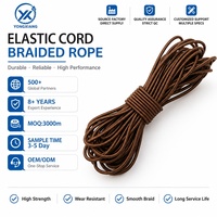 Cordon élastique antichoc tressé haute ténacité de 3 mm (1/8 pouce) résistant aux intempéries pour kayak, auvent et fixation de cargaison