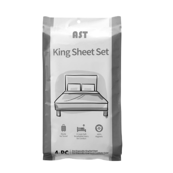 Premium Elastic Disposable 4 PC King