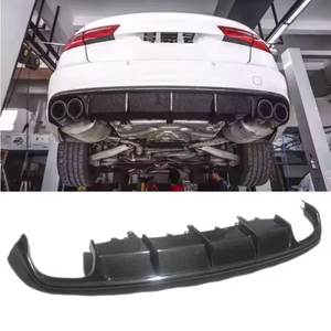 ดิฟฟิวเซอร์กันชนหลังคาร์บอนไฟเบอร์แท้สำหรับรถยนต์ Audi A6 S6 C7 ปี 2012 2013 2014 2015 2016 แบบ 4 ช่องลม - Product Image 3