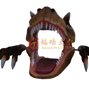 Puerta de <span class=keywords><strong>entrada</strong></span> de dinosaurios grandes, decoración popular y duradera, dinosaurio animatrónico para parque de atracciones, gran oferta - Product Image 1