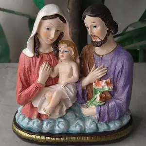 구유병 시리즈 홈 조각 고전 종교 기념품 장식품 기도 축제 선물 수지 공예
