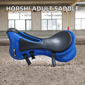 Horshi - Nuevo Kit de Silla de Montar para Caballos de Resistencia para Adultos |   Sillín de Cuero Sintético PU para Entrenamiento, Enseñanza y Uso Ecuestre - Product Image 2