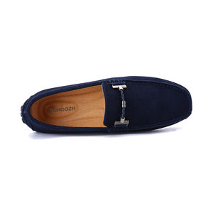 Mocassins professionnels en cuir véritable pour hommes, <span class=keywords><strong>chaussures</strong></span> bleues personnalisées de grande taille, <span class=keywords><strong>chaussures</strong></span> en <span class=keywords><strong>daim</strong></span> à la mode - Product Image 3