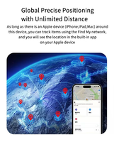 Traceur intelligent Find My Tag, localisateur GPS Bluetooth, mini alarme anti-perte, traqueur de clés