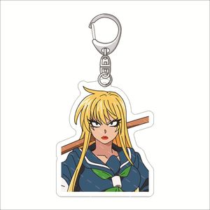 Venta al por mayor stock a granel <span class=keywords><strong>anime</strong></span> japonés Rokudo's Bad Girls <span class=keywords><strong>anime</strong></span> personaje Rokudo Tousuke girasol <span class=keywords><strong>anime</strong></span> acrílico llavero colgante - Product Image 3