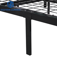 Lit superposé double en métal robuste de style moderne avec rangement, cadre en acier pour hôtel, école, hôpital, chambre à coucher