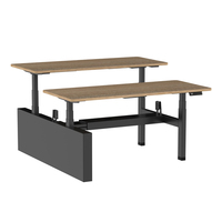 Table électrique à dossier pour 2 sièges, 1 pièce, motorisée, réglable en hauteur, support