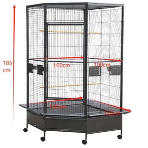 กรงนกขนาดใหญ่ สแตนเลสอย่างดี หรูหรา สำหรับเพาะพันธุ์ ยี่ห้อพารอต รุ่นเกรย์ ซันฟลาวเวอร์ คิงคอง ผู้ผลิตกรงนกพิราบ - Product Image 3