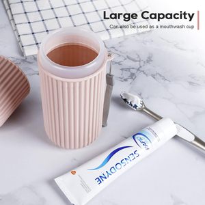 Caja de Almacenamiento Portátil de Plástico para Pasta de Dientes al por Mayor, Estuche de Viaje para Cepillo de Dientes, Soporte para Vaso de Enjuague Bucal para el Hogar - Product Image 4