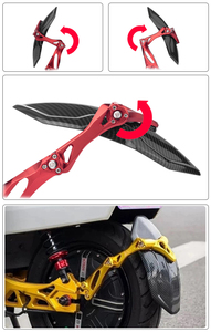 Guardabarros de rueda trasera ajustable para motocicletas, accesorio extensor de extensión Universal de aleación de aluminio de fibra de carbono CNC - Product Image 5
