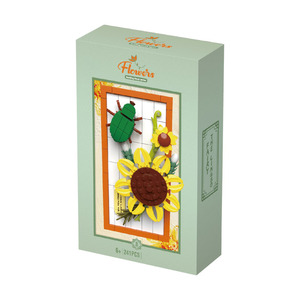 Blocs <span class=keywords><strong>de</strong></span> construction décoratifs <span class=keywords><strong>de</strong></span> haute valeur, 241 pièces, DIY, cadre photo, combinaison <span class=keywords><strong>de</strong></span> blocs <span class=keywords><strong>de</strong></span> construction <span class=keywords><strong>de</strong></span> tournesol, assemblage <span class=keywords><strong>de</strong></span> particules - Product Image 2