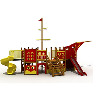 <span class=keywords><strong>Barco</strong></span> <span class=keywords><strong>Pirata</strong></span> Corsair de <span class=keywords><strong>Madera</strong></span> Natural y Acero para Niños Starsky, con Tobogán y Escalador, Duradero y Seguro para el Jardín - Product Image 6