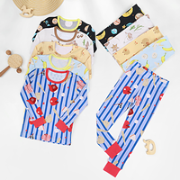 Ensemble de pyjama en viscose de bambou pour enfants, design personnalisé, vente en gros, deux pièces, vêtements de nuit, respirant, bio, pour garçons et filles, vêtements de détente pour tout-petits