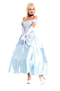 Mujeres Medieval Cortes Europeas Azul <span class=keywords><strong>Sissi</strong></span> Princesa Vestido Halloween Princesa Disfraz - Product Image 4