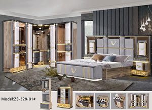 Ensemble de meubles de <span class=keywords><strong>chambre</strong></span> à coucher de luxe en bois et cuir, lit king-size, <span class=keywords><strong>chambre</strong></span> double pour adultes, cadre en bois, ensemble complet de meubles de <span class=keywords><strong>chambre</strong></span> à coucher modernes et luxueux - Product Image 3