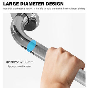 Zugänglich keit Ausrüstung Wand halterung Hot Sell Edelstahl Badezimmer zubehör Handlauf Sicherheit Toilette Dusche Haltegriff - Product Image 2