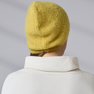 Gorro de Invierno Personalizado con Logotipo Bordado, Gorro de Punto Informal para Exteriores, Gorro de Lana de Alpaca para Mujer - Product Image 6