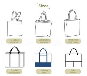 Customized Logo Plain Reusable Shopping Eco Friendly 6 8 10Oz Cotton Canvas <b>Bags</b> Tote <b>Bag</b> - Product Image 6