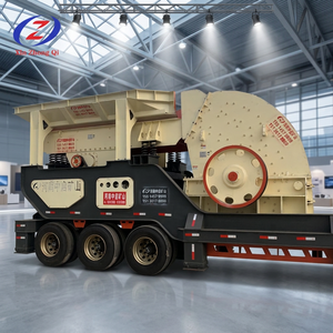 Installation mobile de concassage de pierres 30-500t/h, ligne de production complète d'agrégats portables avec criblage pour projet de carrière - Product Image 1