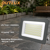 Reflector LED para Exteriores de 70W, IP65 Impermeable, con OUTLUX E048EI, Aluminio, 3 Años de Garantía, EMC, LVD, CE, UKCA