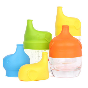 คีน คิดส์ ฝาปิดแก้วกันหก รูปทรงช้าง ซิลิโคนเกรดอาหาร 0-12 เดือน ขนาดปากมาตรฐาน - Product Image 1