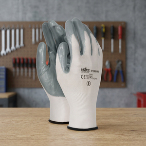 ถุงมือเซฟตี้อุตสาหกรรมไนไตรล์ สีเทา รุ่น 17286080 - Product Image 3