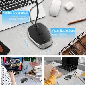 ไมโครโฟนคอมพิวเตอร์ CMTECK <span class=keywords><strong>G103</strong></span> แบบ USB ระดับมืออาชีพ ไมโครโฟนคอนเดนเซอร์แบบรอบทิศทาง สำหรับพีซี แล็ปท็อป เหมาะสำหรับการบันทึกเสียงและการประชุม - Product Image 2