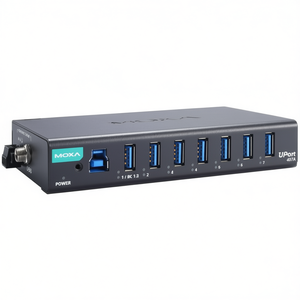 Moxa UPort 407A Hub USB Industrial de 7 Puertos con Fuente de Alimentación para Uso Industrial - Product Image 2