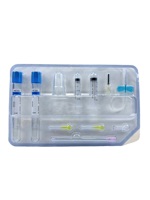 Kit de séparation de sang animale stérile à usage unique, complet avec aiguilles de prélèvement et supports pour tubes