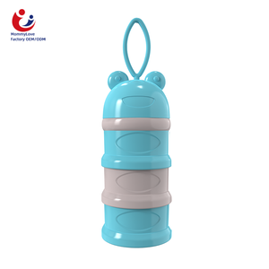 Distributeur de lait en poudre pour bébé à 3 compartiments avec cuillère, boîte à collation portable pour enfants et bébés, personnalisable OEM pour le voyage - Product Image 5