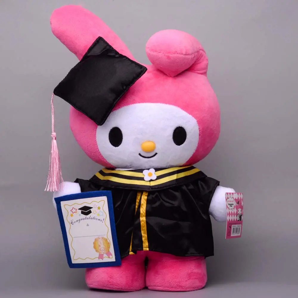 Sanrioed Anime stagione di laurea ciao KT Kuromi la mia melodia Cinnamoroll peluche cartone animato morbido imbottito bambola regalo per bambini