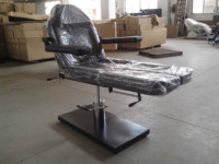 Table de massage hydraulique portable avec cadre métallique, hauteur réglable, dossier et repose-jambes pour institut de beauté, spa, hôtel, salle de sport