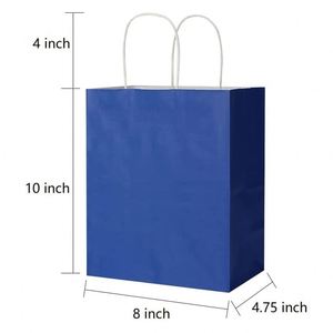 Medium Kraft Bags with Handles Paper Bags Birthday <b>Wedding</b> Party Grocery Retail Shop Business Gift Waterproof Coated Paper Bag - Product Image 5