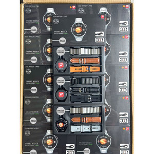 D25 Đồng Hồ 4 Pro Smartwatches 3 + 1 Dây Đeo Bằng Thép Không Gỉ Da Cao Su Vòng Màn Hình Bt Cuộc Gọi Thông Minh Đồng Hồ Với Bộ Sạc Không Dây - Product Image 1