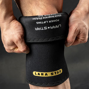 LS0358デッドリフトニースリーブパワーリフティングニープロテクター強度圧縮ヘビーデューティ重量挙げニーブレースサポート - Product Image 5