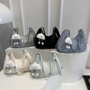 Bolso Tote Casual de Diseño Coreano, Bolso de Hombro Cruzado Versátil y Moderno con Forro de PU para Mujer, Gran Venta - Product Image 1