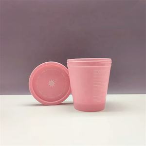 Matte White PInk 50ml 100ml 200ml <strong>Slime</strong> Plastic Ice Cream Container 8oz 250ml Cosmetic PP Jar Cream Body Scrub <strong>Pot</strong> - Product Image 3