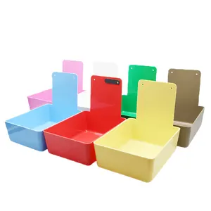 Instruments de laboratoire dentaire en plastique, 8 couleurs, coloré, 8 couleurs, boîte de triage de travail, poêles avec support à Clip, modèle de dents