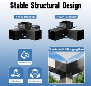 <span class=keywords><strong>Kit</strong></span> <span class=keywords><strong>de</strong></span> Pérgola Resistente con Recubrimiento <span class=keywords><strong>en</strong></span> Polvo, Económico, al por Mayor, con Soportes y Pantalla para Jardín, Estructura <span class=keywords><strong>de</strong></span> Acero Duradera <span class=keywords><strong>de</strong></span> 4"x4" - Product Image 3