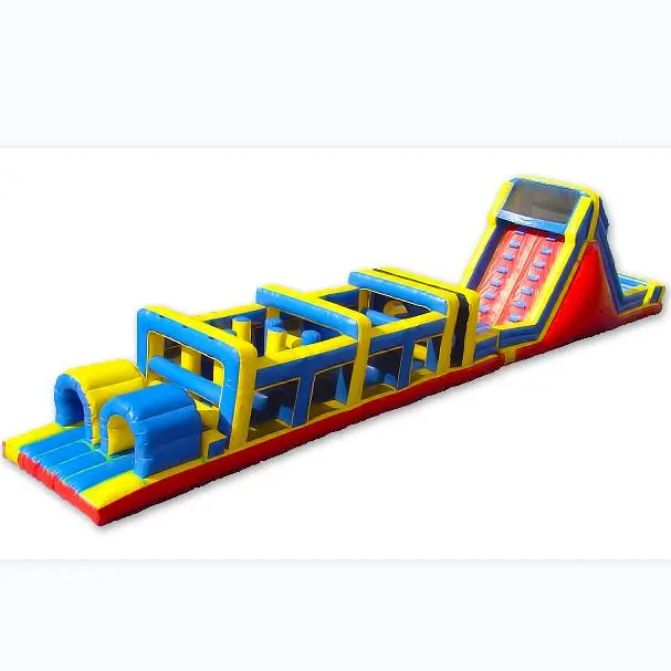 long cheap inflatable obstacle course commercial inflatable combo obstacle course for rental business