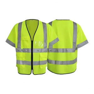 Gilets de sécurité réfléchissants à LED clignotants solaires, neufs et les plus vendus, avec logo personnalisable - Product Image 2