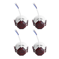 Paquete de 4 Altavoces de Techo Bluetooth CB-410, 1 Maestro + 3 Esclavos, Sistema de Audio Multizona, Bajo Consumo, Sin Cableado Complejo