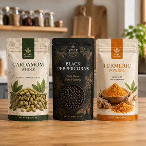 Bolsa de Embalaje Personalizada a Prueba de Olores para Condimentos, Bolsa Doypack con Cierre Hermético Personalizada para Almacenamiento de Especias, Té y Polvo - Product Image 2