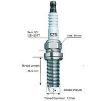 Bujía de iridio doble de suministro directo de fábrica DILZKAR7B11 90919-01253 DILZKAR6A11 IXEH20TT FXE20HR11 para motor COROLLA EX