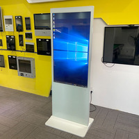Kiosque à écran tactile TV vertical de 49 pouces au sol Lecteur de publicité d'intérieur Signalisation numérique LCD